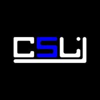 csl Brief Logo kreativ Design mit Vektor Grafik, csl einfach und modern Logo.