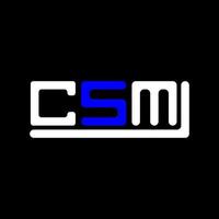 csm brev logotyp kreativ design med vektor grafisk, csm enkel och modern logotyp.