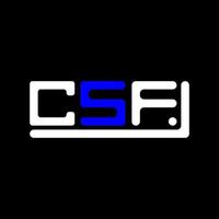 csf brev logotyp kreativ design med vektor grafisk, csf enkel och modern logotyp.