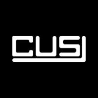 cus Brief Logo kreativ Design mit Vektor Grafik, cus einfach und modern Logo.