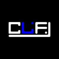 clf Brief Logo kreativ Design mit Vektor Grafik, clf einfach und modern Logo.