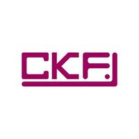 ckf brev logotyp kreativ design med vektor grafisk, ckf enkel och modern logotyp.