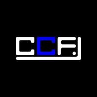 ccf Brief Logo kreativ Design mit Vektor Grafik, ccf einfach und modern Logo.