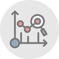 Predictive Analytics-Vektor-Icon-Design vektor