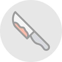 Messer-Blut-Vektor-Icon-Design vektor