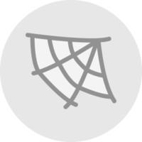Spinnennetz-Vektor-Icon-Design vektor