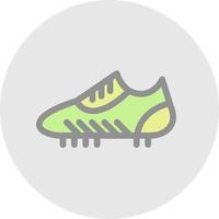 Fußballschuhe Vektor-Icon-Design vektor