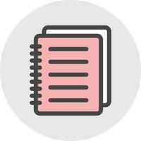 Notebook-Vektor-Icon-Design vektor