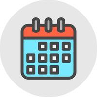 Kalender-Vektor-Icon-Design vektor