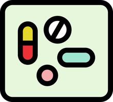 piller och tabletter vektor ikon design