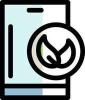Öko Smartphone Vektor Symbol Design