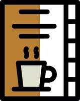 Kaffee-Karten-Vektor-Icon-Design vektor