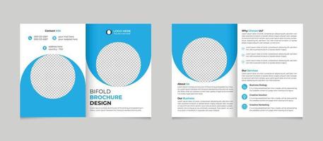Geschäft Bifold Broschüre Design Vorlage kostenlos Vektor