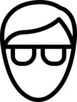 Brille männlich Vektor Illustration auf ein hintergrund.premium Qualität symbole.vektor Symbole zum Konzept und Grafik Design.
