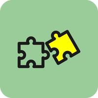 Puzzle-Vektor-Icon-Design vektor