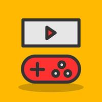 Spiel Streaming Vektor Symbol Design