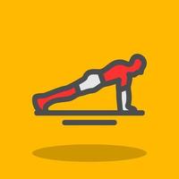 Push-ups-Vektor-Icon-Design vektor