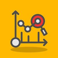 Predictive Analytics-Vektor-Icon-Design vektor