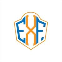 exf abstrakt Monogramm Schild Logo Design auf Weiß Hintergrund. exf kreativ Initialen Brief Logo. vektor