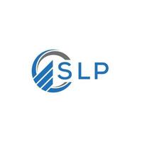 slp platt bokföring logotyp design på vit bakgrund. slp kreativ initialer tillväxt Graf brev logotyp concept.slp företag finansiera logotyp design. vektor