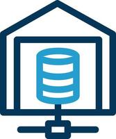 Data Warehouse-Vektor-Icon-Design vektor