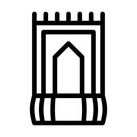 Teppich Symbol Gliederung Stil Ramadan Illustration Vektor Element und Symbol perfekt.