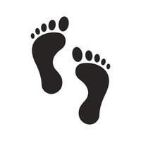 fotspår ikon vektor