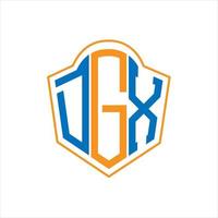 dgx abstrakt Monogramm Schild Logo Design auf Weiß Hintergrund. dgx kreativ Initialen Brief Logo. vektor