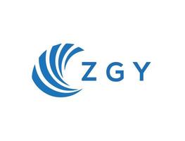 zgy brev logotyp design på vit bakgrund. zgy kreativ cirkel brev logotyp begrepp. zgy brev design. vektor