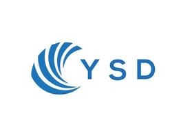 ysd Brief Logo Design auf Weiß Hintergrund. ysd kreativ Kreis Brief Logo Konzept. ysd Brief Design. vektor