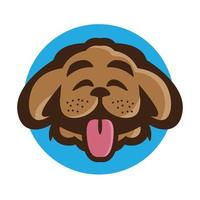 Lycklig hund vektor illustration, perfekt för t skjorta design, sällskapsdjur affär och varumärke produkt logotyp design