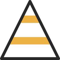 Pyramidenvektor-Icon-Design vektor