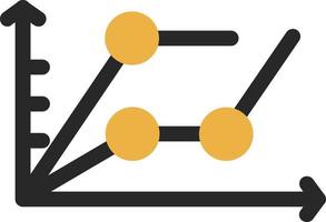 flera olika trend Diagram vektor ikon design