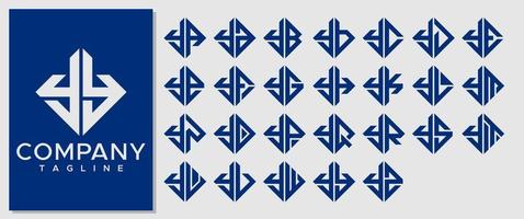 Luxus Platz Brief y Logo Design Vorlage. modern Linie yy y Brief Logo Vektor. vektor