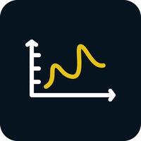 glockenförmiges Diagramm-Vektor-Icon-Design vektor