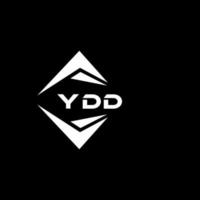 ydd abstrakt monogram skydda logotyp design på svart bakgrund. ydd kreativ initialer brev logotyp. vektor