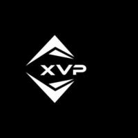 xvp abstrakt monogram skydda logotyp design på svart bakgrund. xvp kreativ initialer brev logotyp. vektor