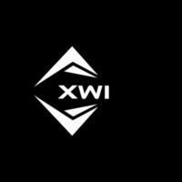 xwi abstrakt monogram skydda logotyp design på svart bakgrund. xwi kreativ initialer brev logotyp. vektor