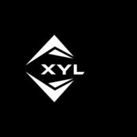 Xyl abstrakt Monogramm Schild Logo Design auf schwarz Hintergrund. Xyl kreativ Initialen Brief Logo. vektor
