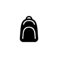 Rucksack Symbol. einfach Stil Rucksack Verkauf Poster Hintergrund Symbol. Rucksack Marke Logo Design Element. Rucksack T-Shirt Drucken. Vektor zum Aufkleber.