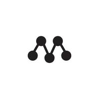 m-Symbol. einfaches stil m firmenplakat hintergrundsymbol. m Markenlogo-Designelement. m T-Shirt-Druck. Vektor für Aufkleber.