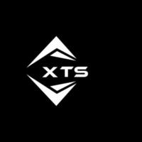 xts abstrakt monogram skydda logotyp design på svart bakgrund. xts kreativ initialer brev logotyp. vektor