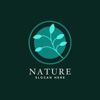 natur blad grön logotyp ikon, naturlig produkt logotyp design vektor mall