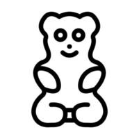 gummiartig Bär Symbol Design vektor