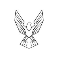 Adler Symbol auf Weiß Hintergrund vektor