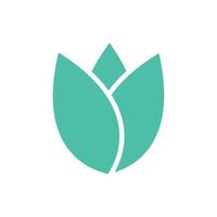 modern tulpan blomma logotyp vektor