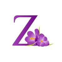 Initiale z Blume Logo vektor