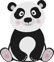 söt panda djur- vektor