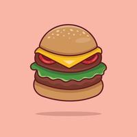 kostenlos Vektor Symbol Burger Karikatur Illustration