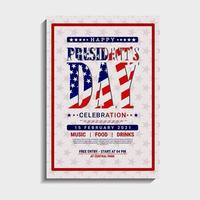 Presidents Day Template Design vektor